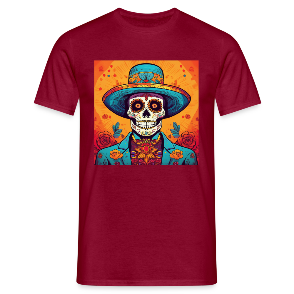 T-Shirt Mexico "Hombre Muerto" - Ziegelrot