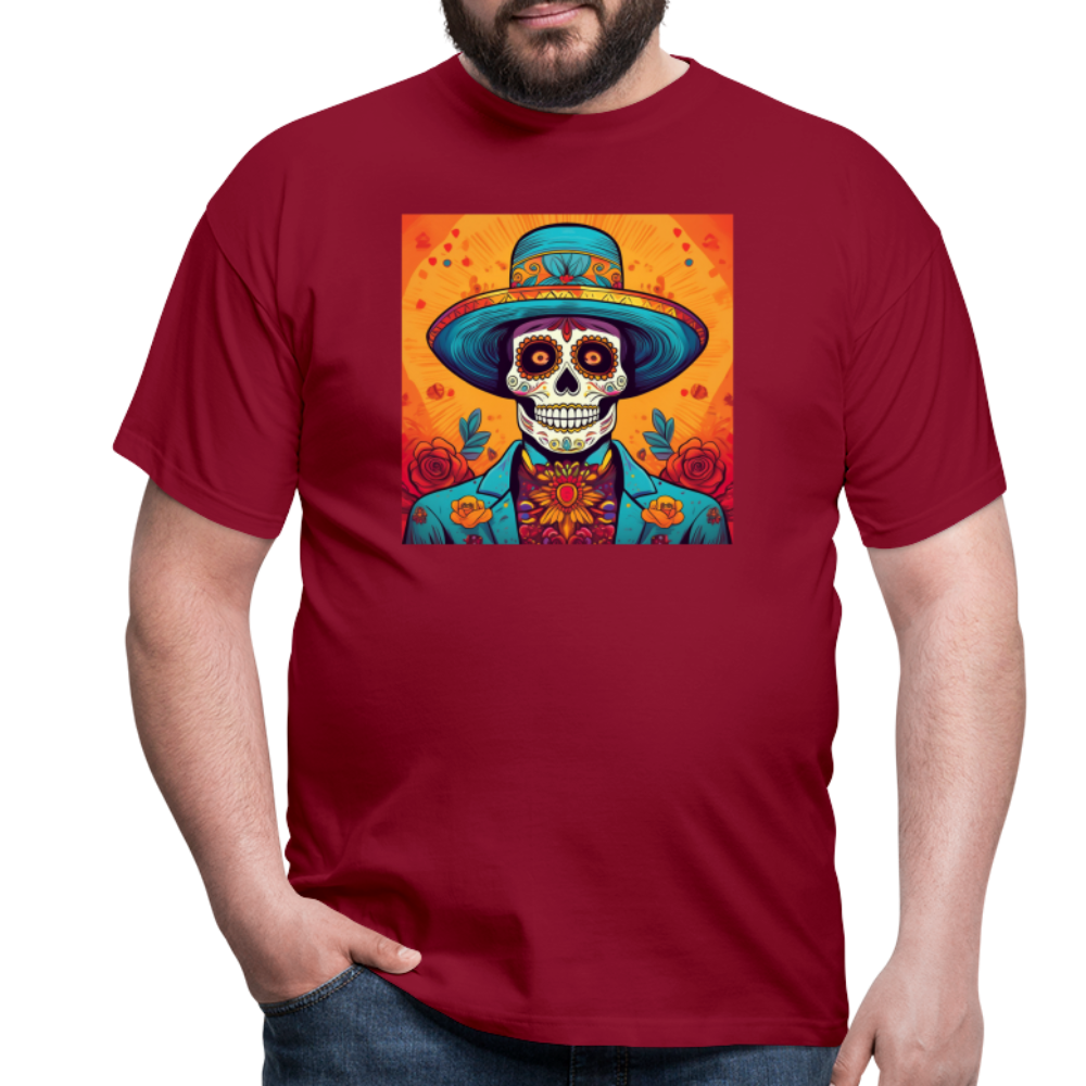 T-Shirt Mexico "Hombre Muerto" - Ziegelrot