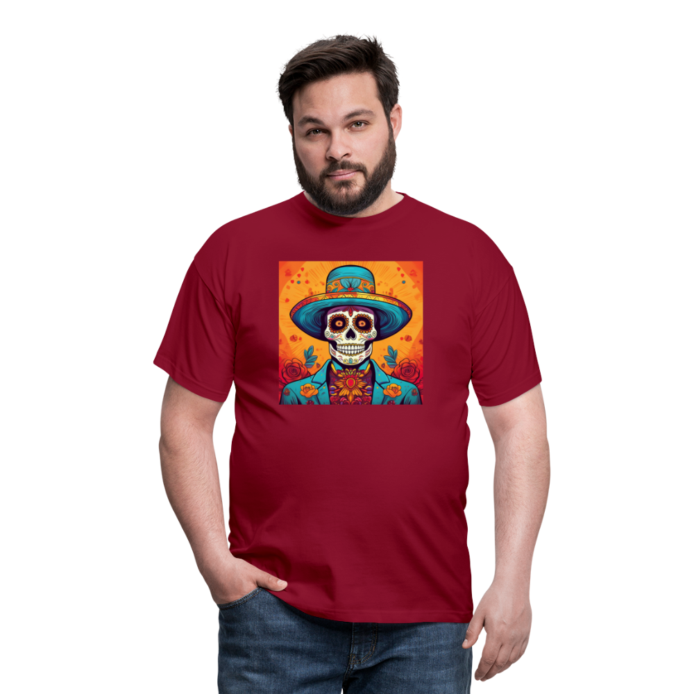 T-Shirt Mexico "Hombre Muerto" - Ziegelrot