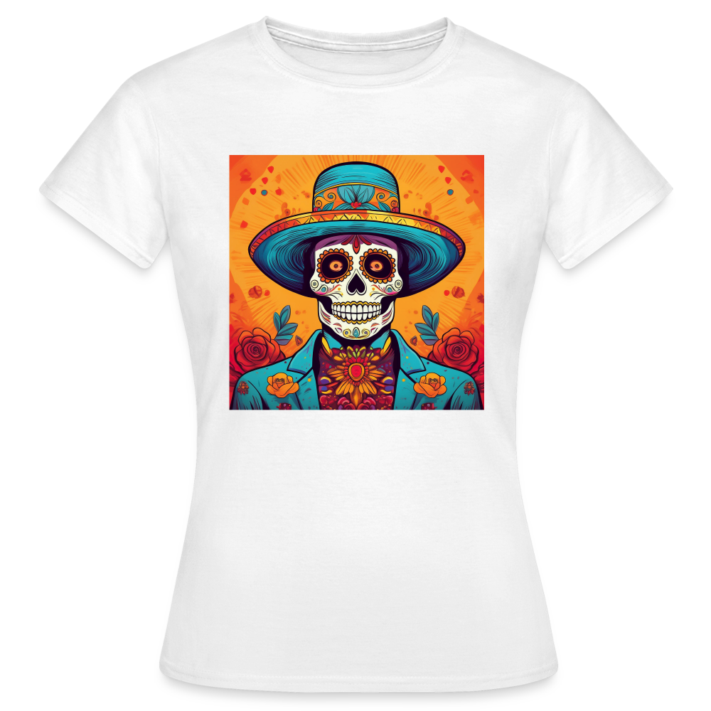 T-Shirt Ladies Mexico "Hombre Muerto" - Weiß