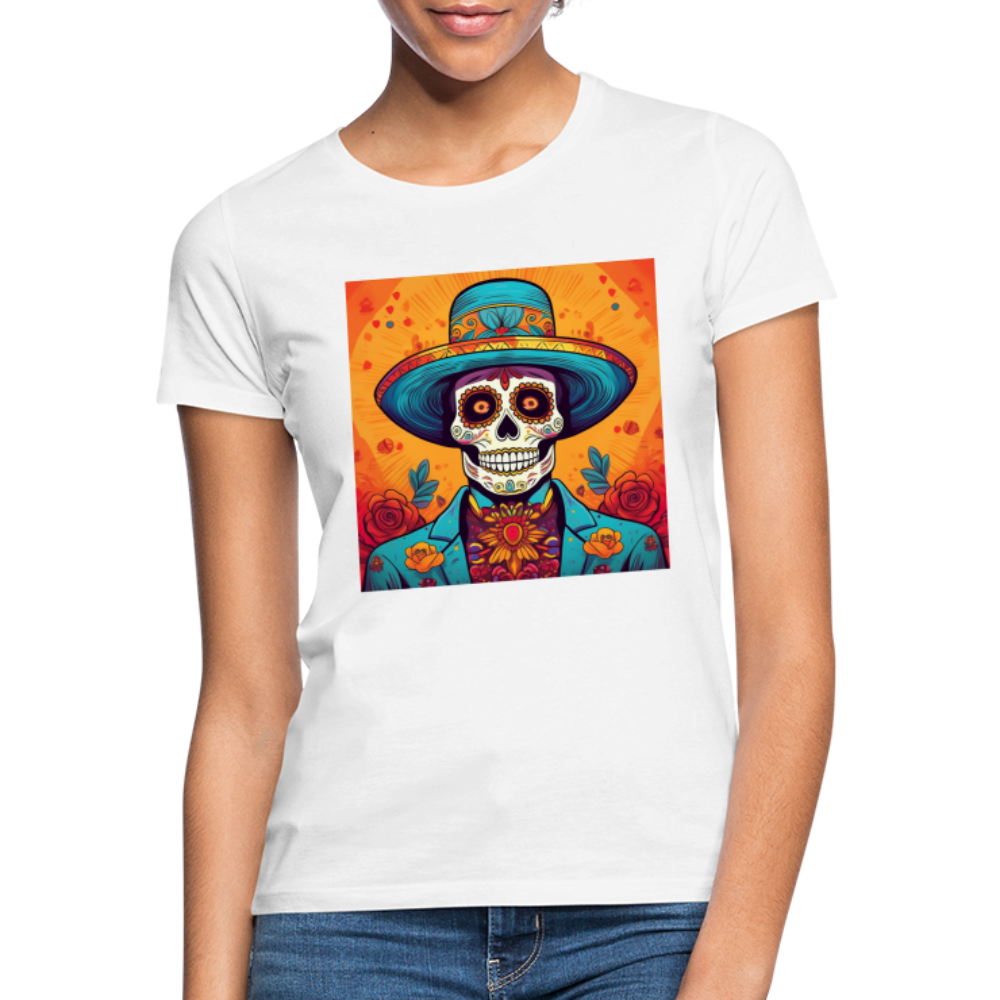 T-Shirt Ladies Mexico "Hombre Muerto" - Weiß