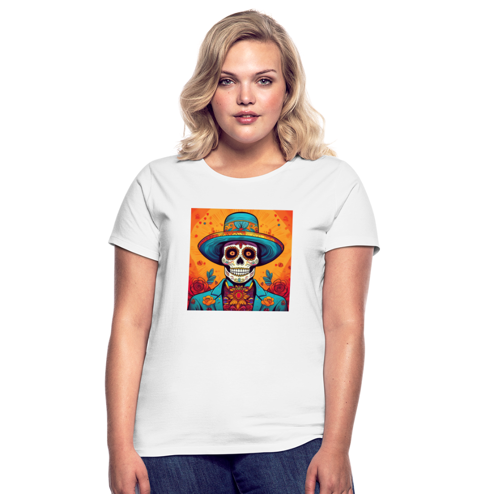 T-Shirt Ladies Mexico "Hombre Muerto" - Weiß