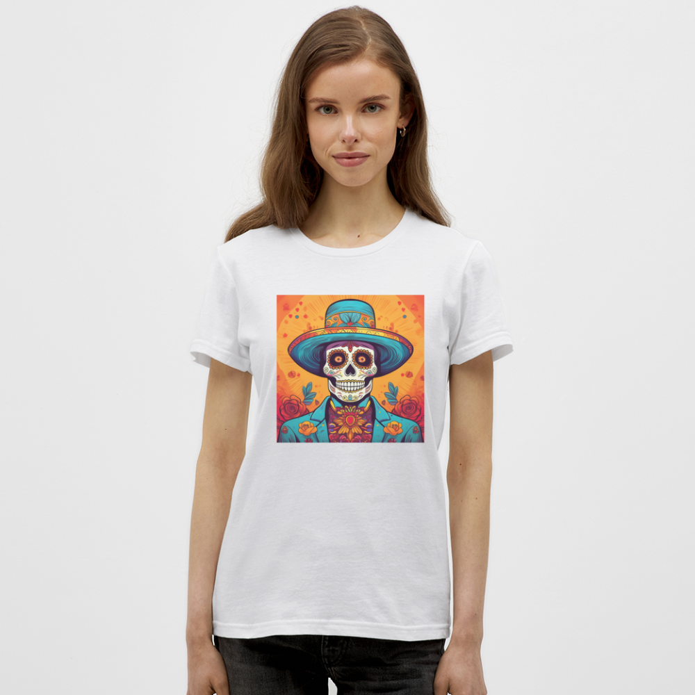 T-Shirt Ladies Mexico "Hombre Muerto" - Weiß