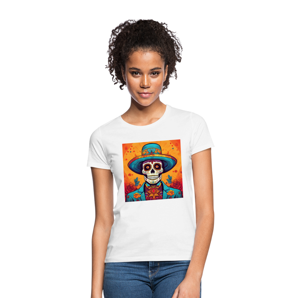 T-Shirt Ladies Mexico "Hombre Muerto" - Weiß