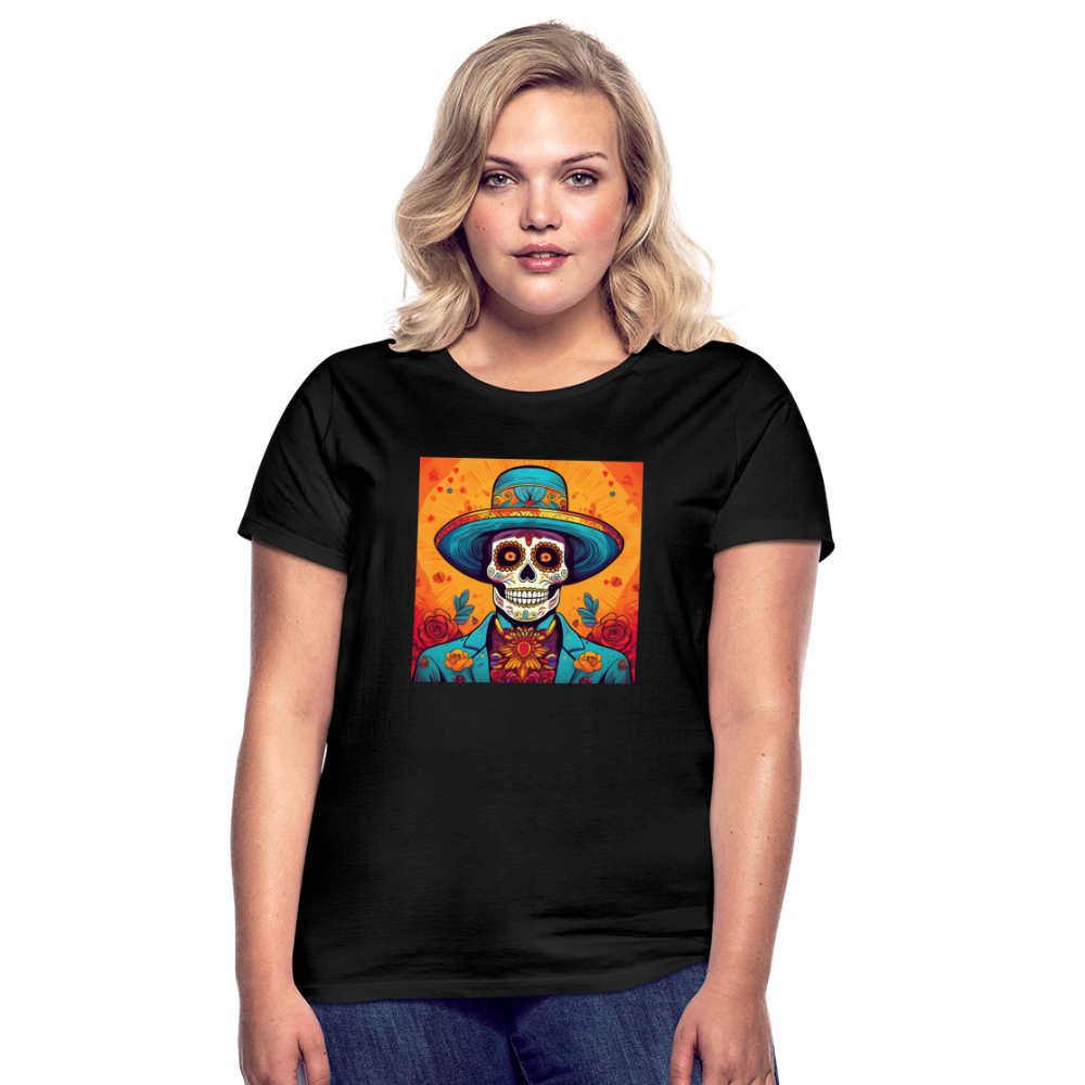 T-Shirt Ladies Mexico "Hombre Muerto" - Schwarz
