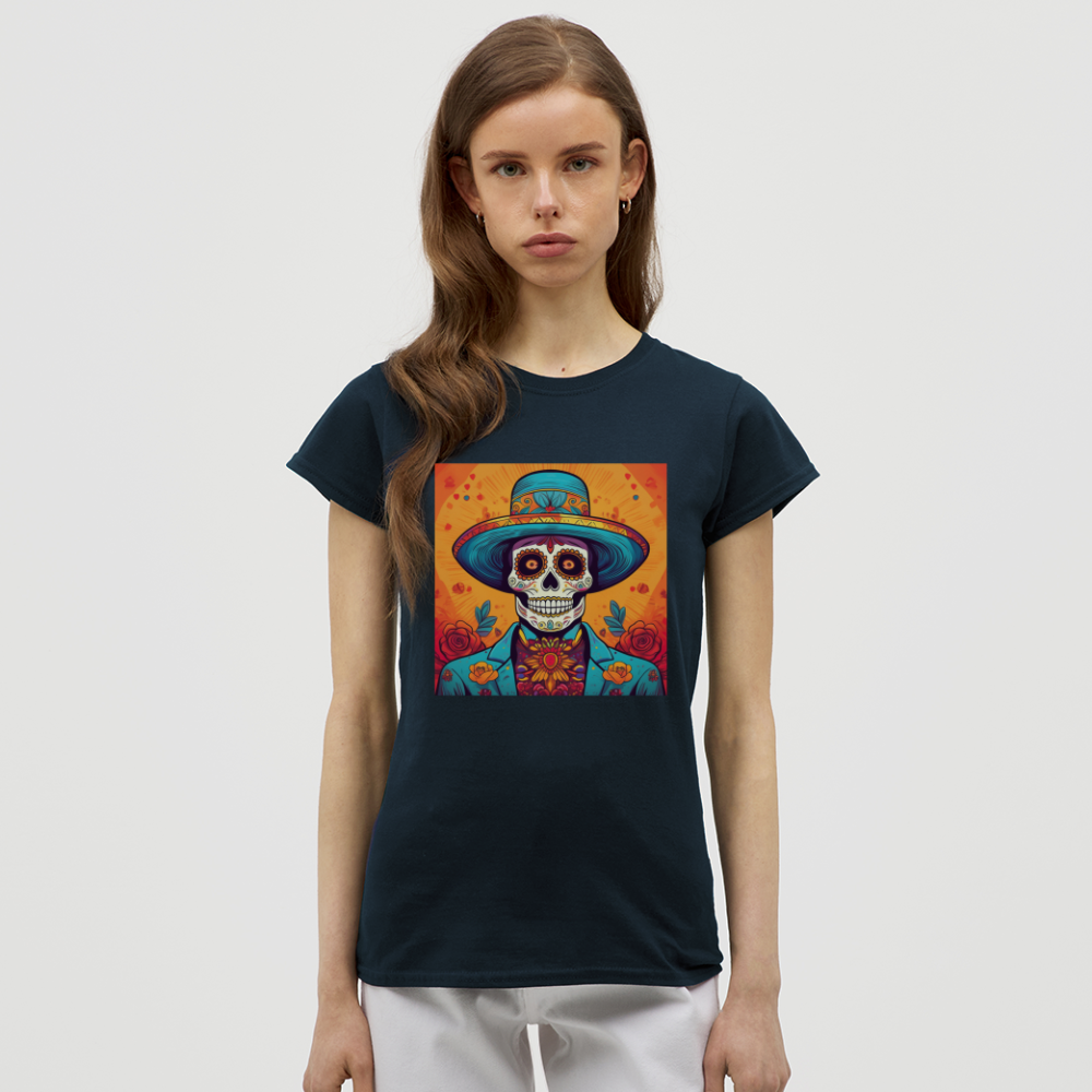 T-Shirt Ladies Mexico "Hombre Muerto" - Navy