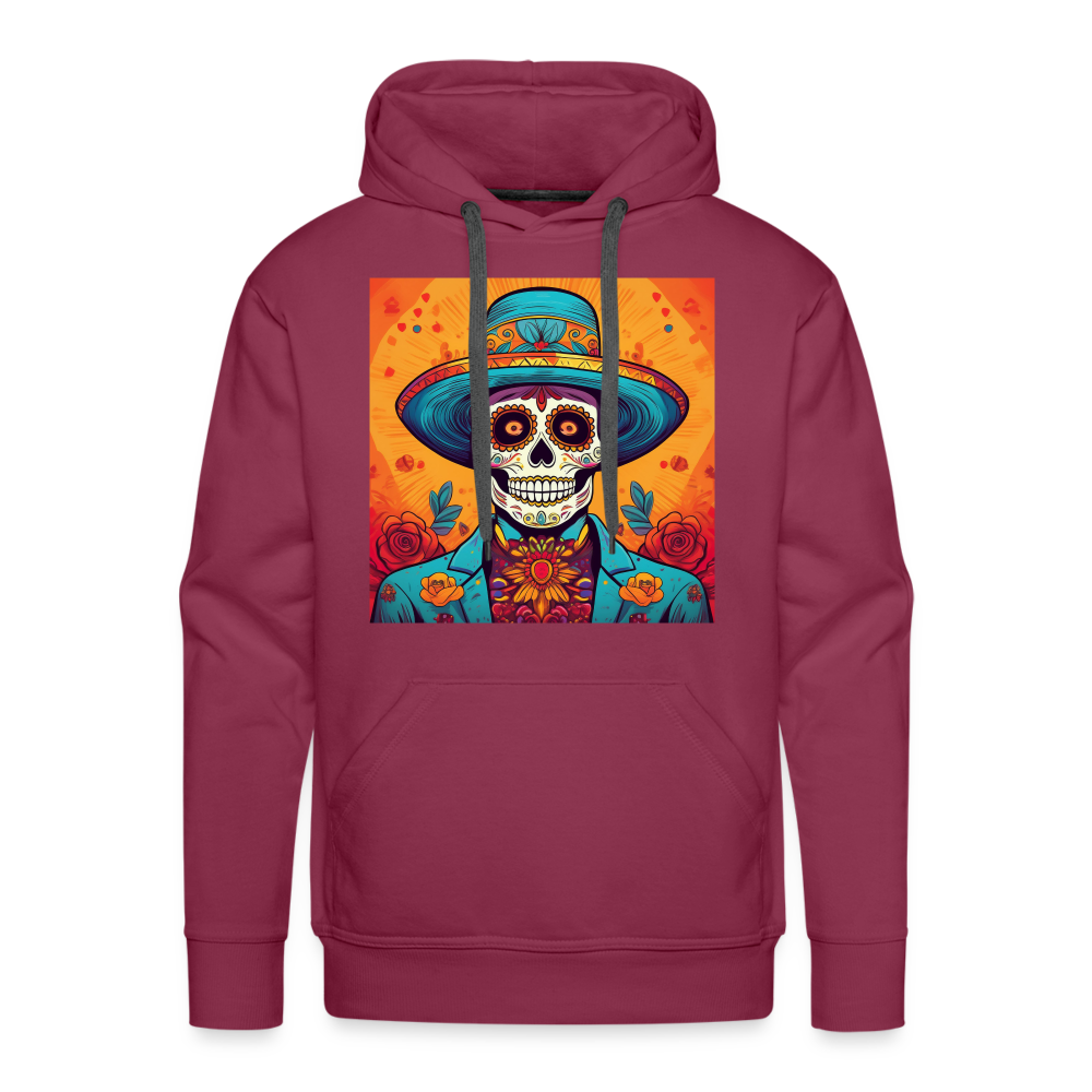 Hoodie Mexico "Hombre Muerto" - Bordeaux