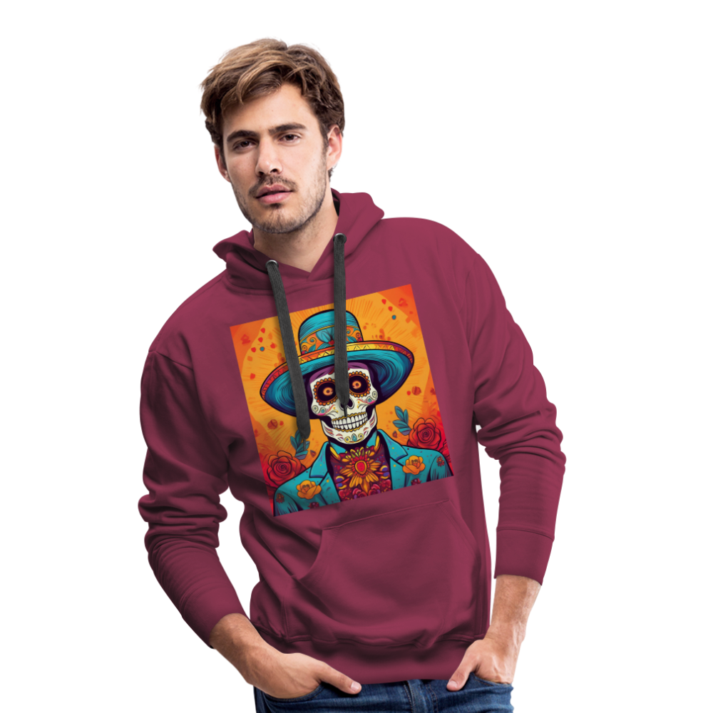 Hoodie Mexico "Hombre Muerto" - Bordeaux