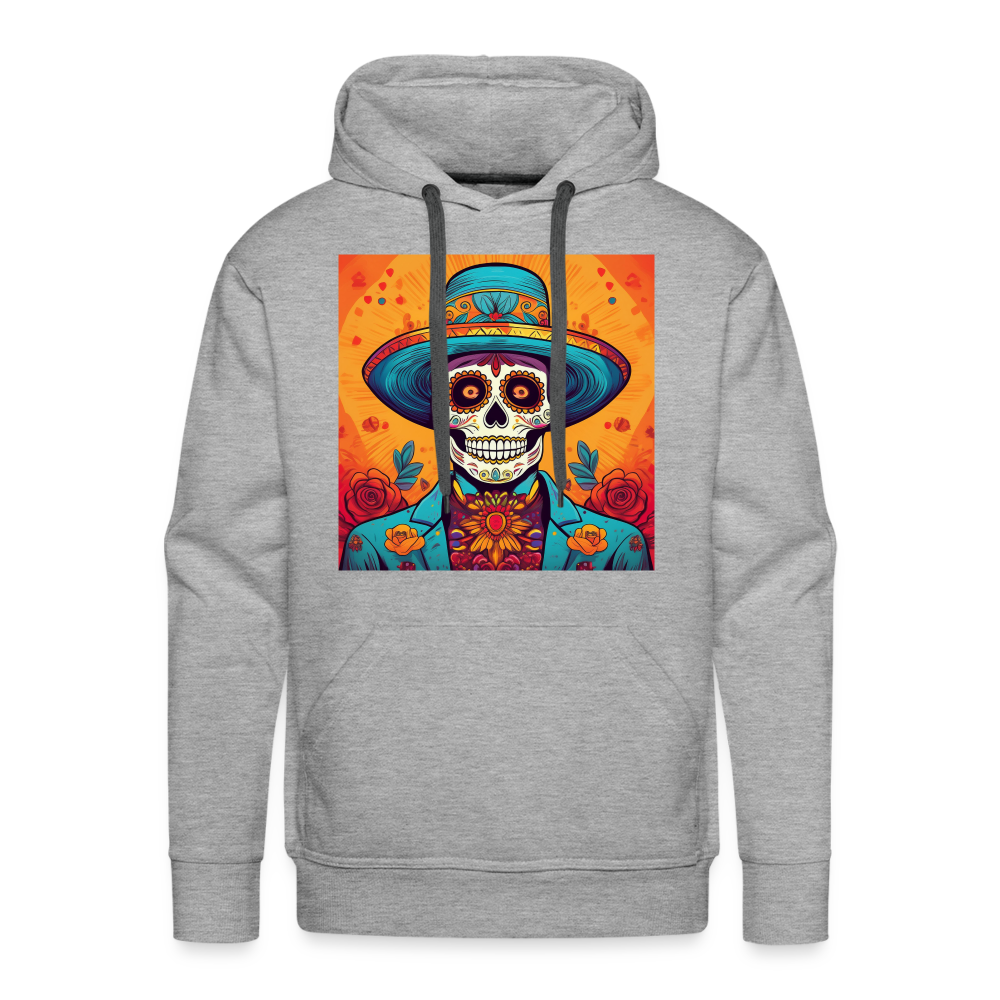 Hoodie Mexico "Hombre Muerto" - Grau meliert
