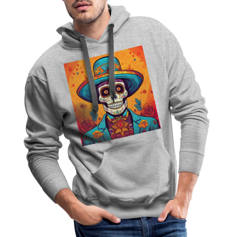 Hoodie Mexico "Hombre Muerto" - Grau meliert