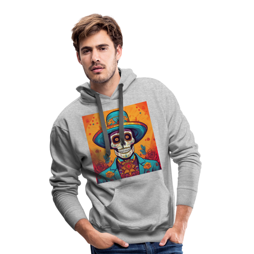 Hoodie Mexico "Hombre Muerto" - Grau meliert