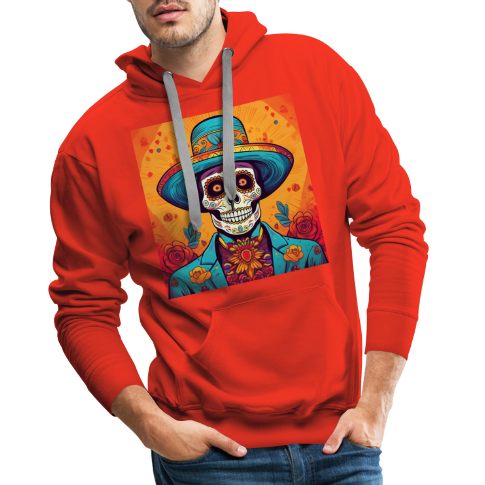 Hoodie Mexico "Hombre Muerto" - Rot