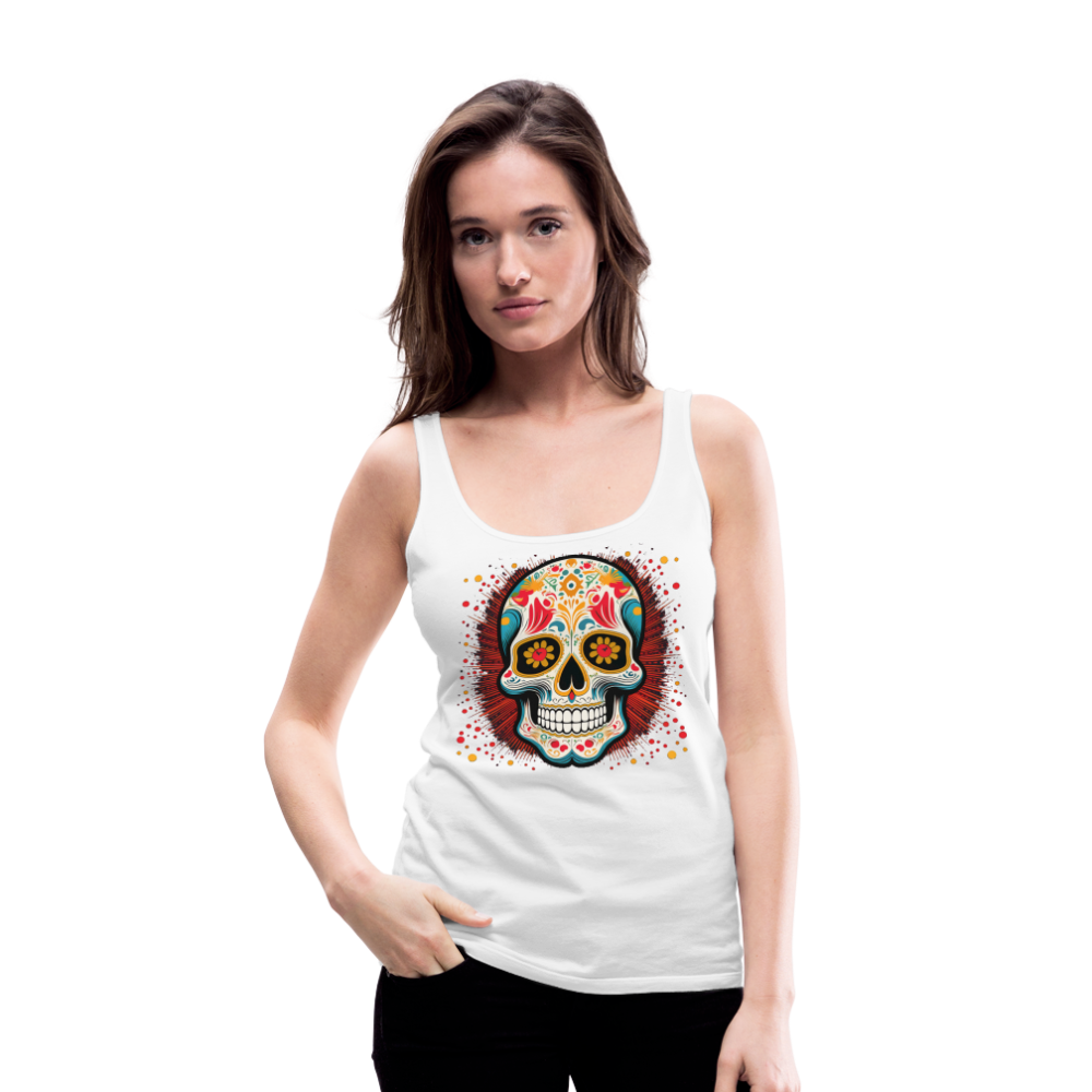 Tanktop Ladies Mexico "Craneo Dos" - Weiß