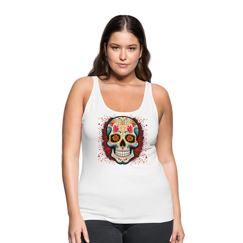 Tanktop Ladies Mexico "Craneo Dos" - Weiß