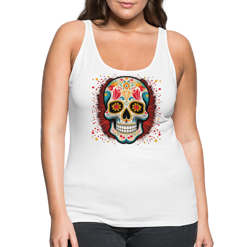 Tanktop Ladies Mexico "Craneo Dos" - Weiß
