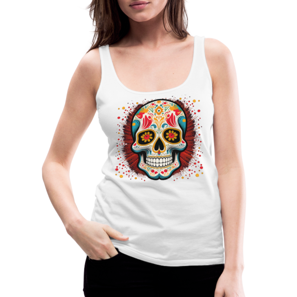 Tanktop Ladies Mexico "Craneo Dos" - Weiß