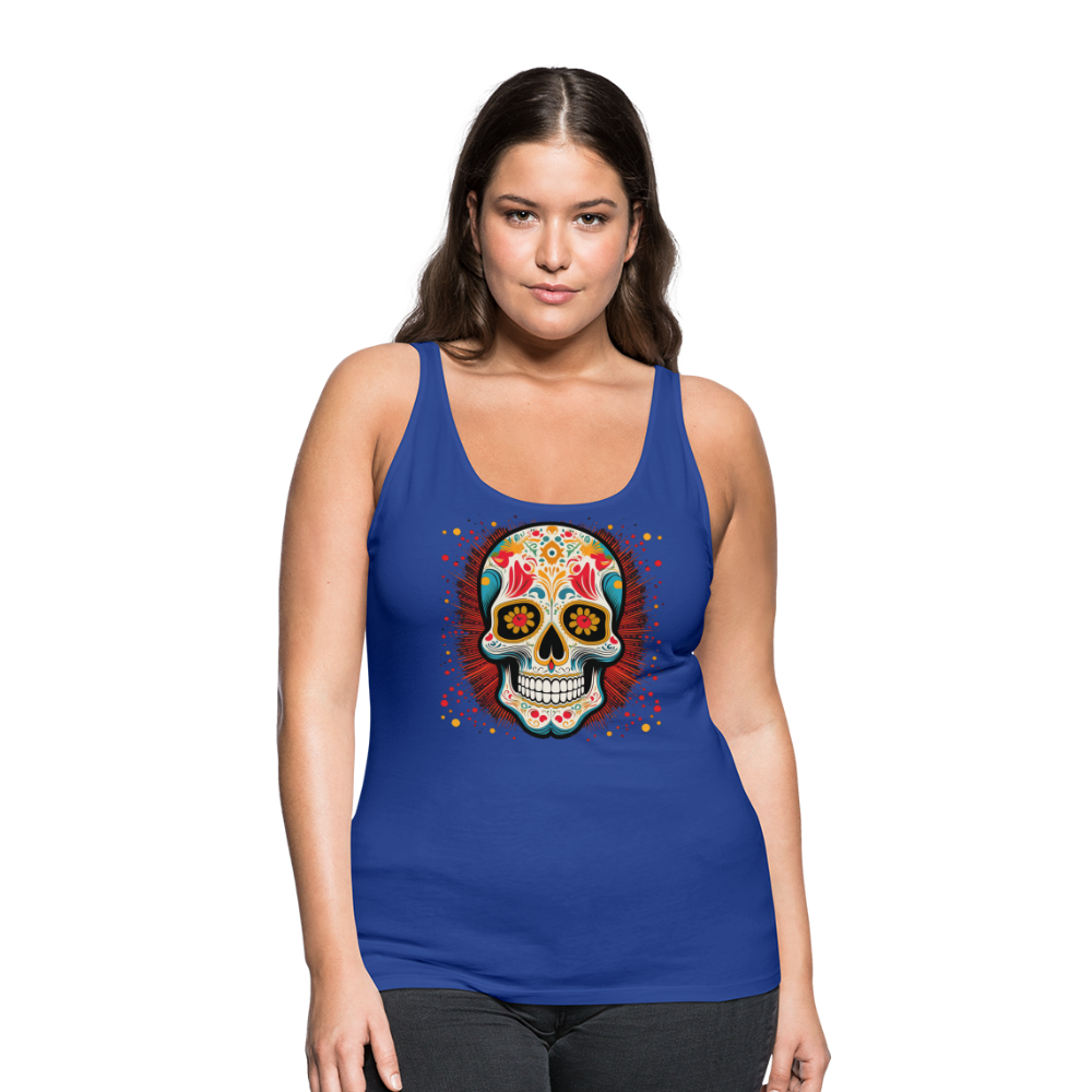 Tanktop Ladies Mexico "Craneo Dos" - Königsblau