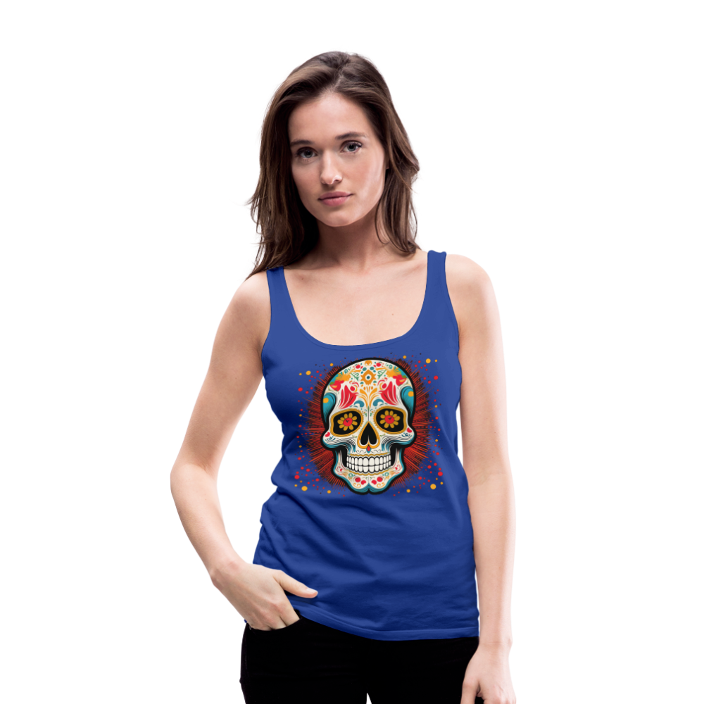 Tanktop Ladies Mexico "Craneo Dos" - Königsblau