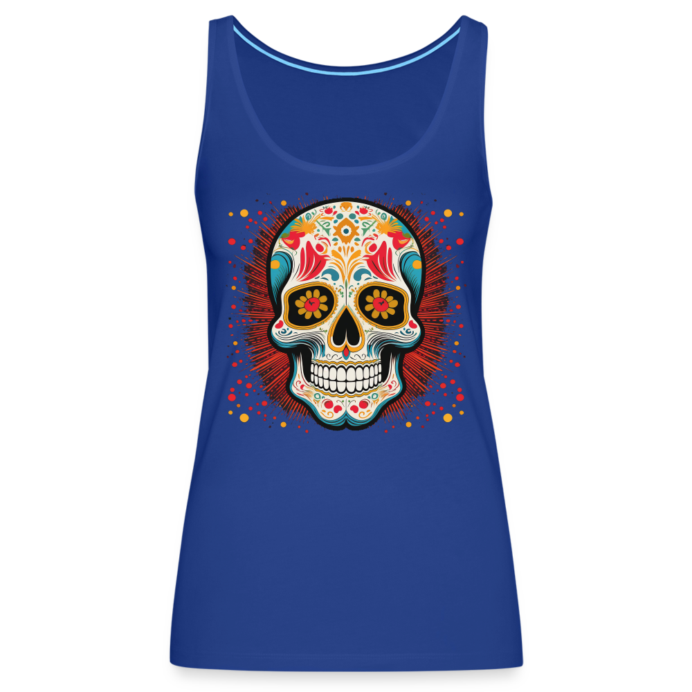 Tanktop Ladies Mexico "Craneo Dos" - Königsblau