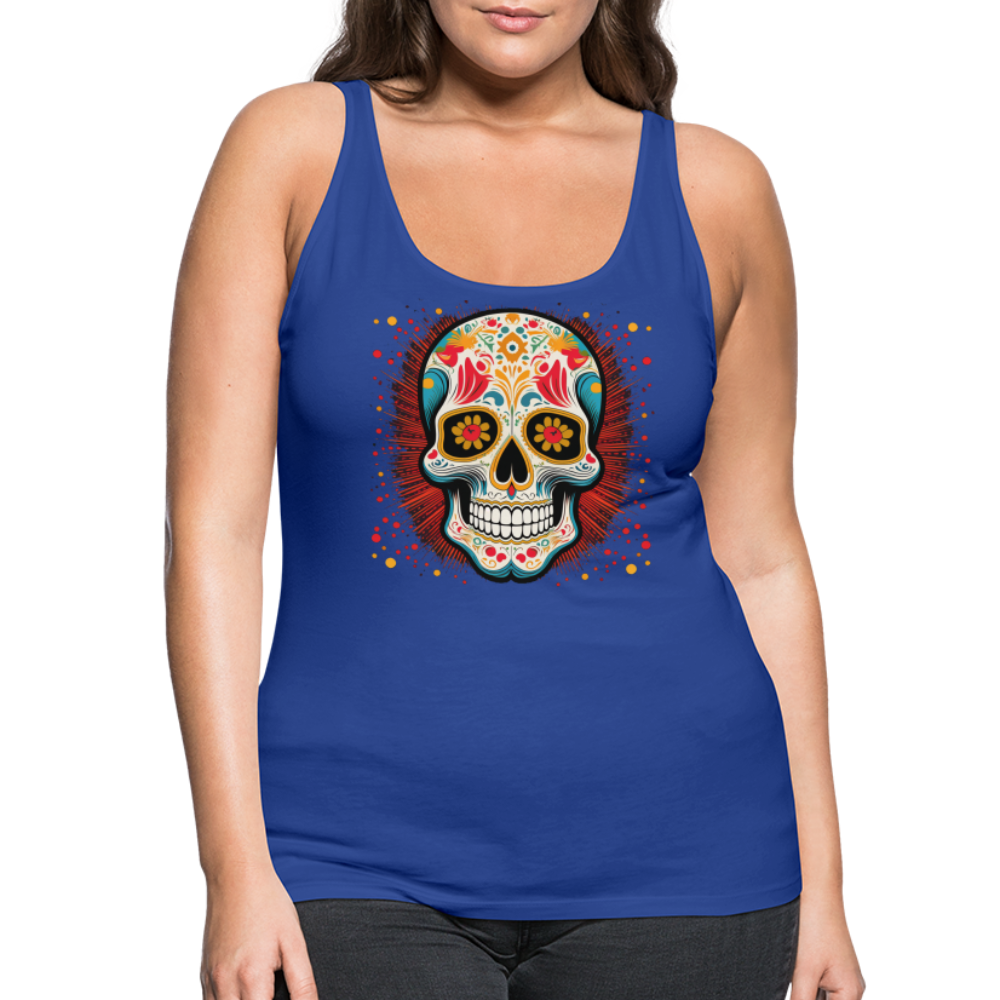 Tanktop Ladies Mexico "Craneo Dos" - Königsblau