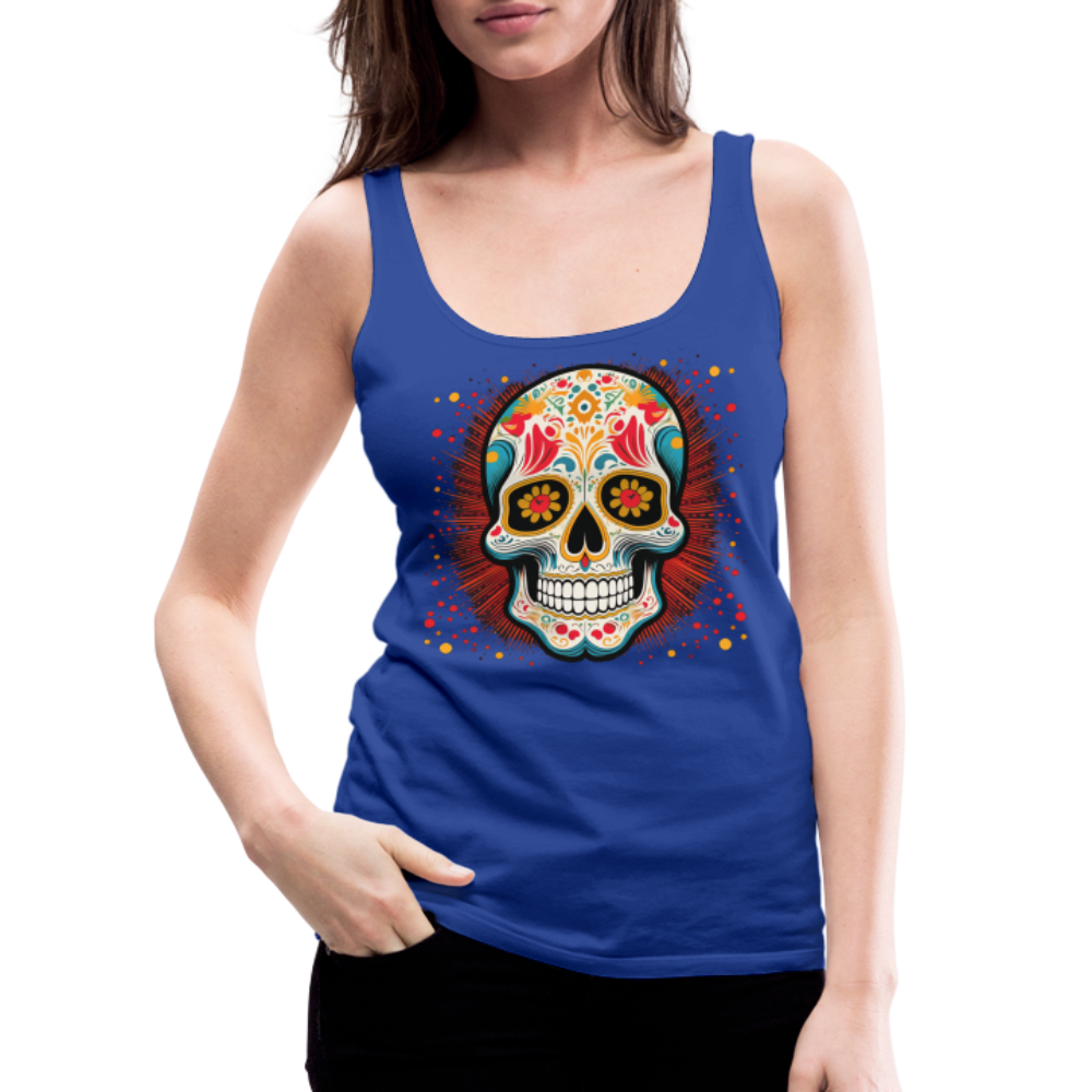 Tanktop Ladies Mexico "Craneo Dos" - Königsblau