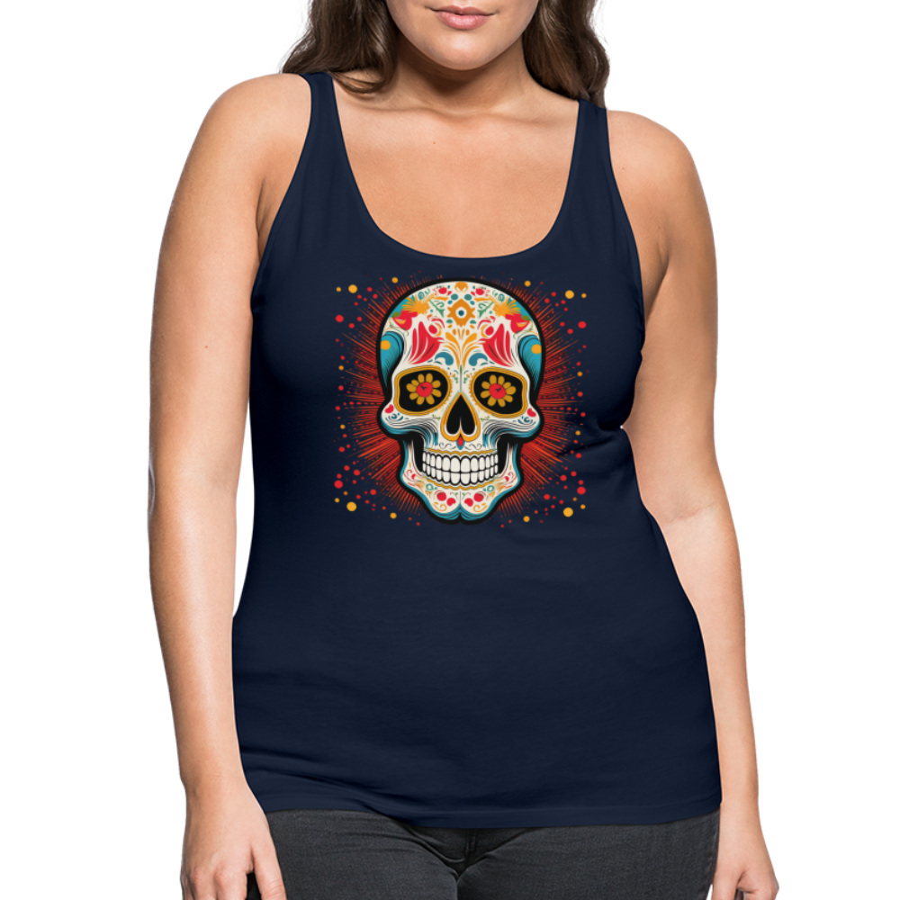 Tanktop Ladies Mexico "Craneo Dos" - Navy