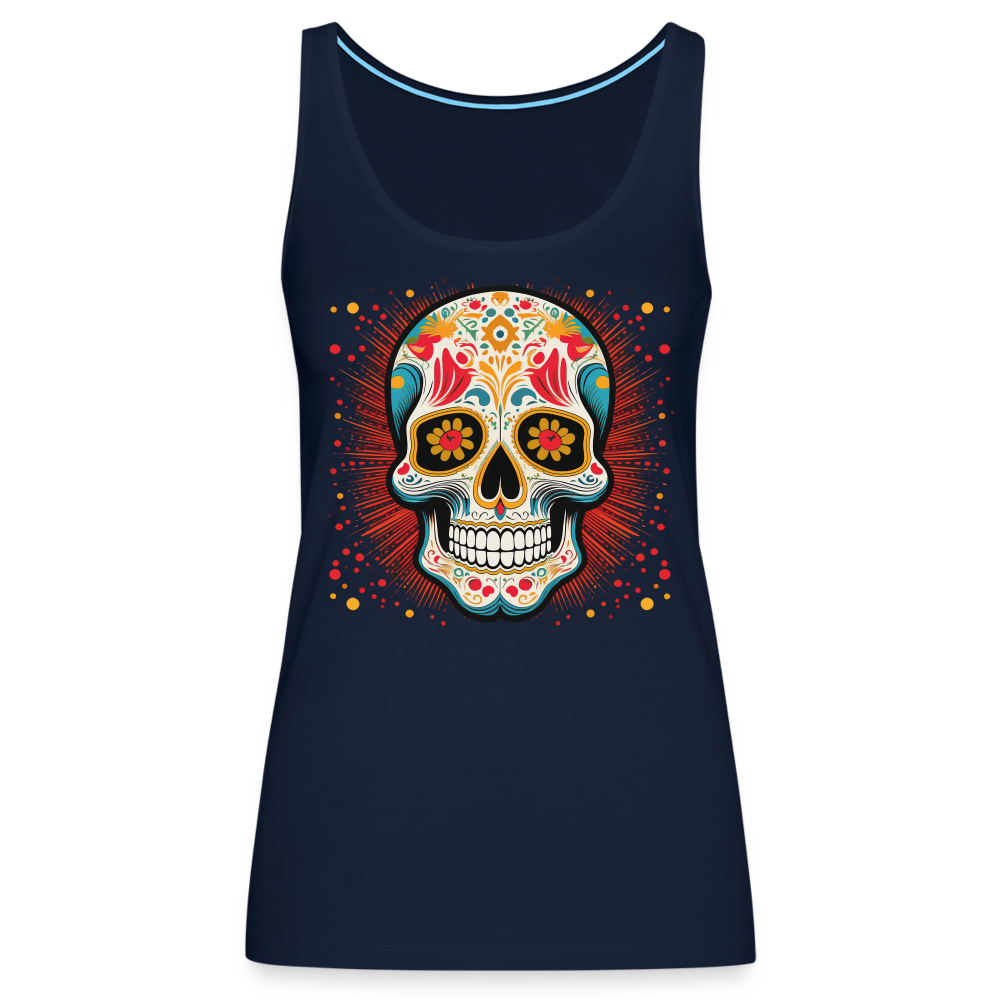 Tanktop Ladies Mexico "Craneo Dos" - Navy