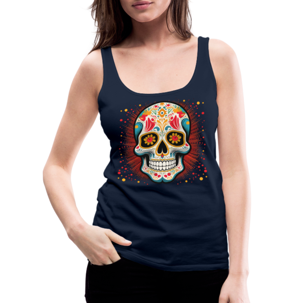 Tanktop Ladies Mexico "Craneo Dos" - Navy