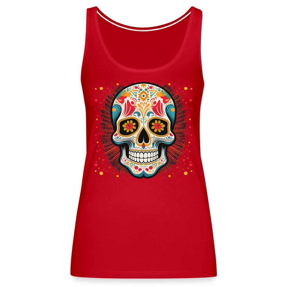 Tanktop Ladies Mexico "Craneo Dos" - Rot