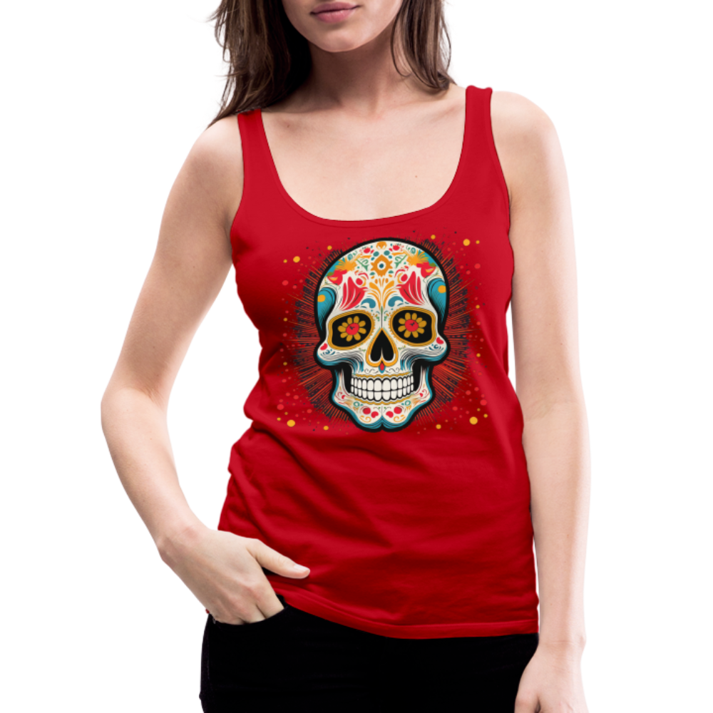 Tanktop Ladies Mexico "Craneo Dos" - Rot