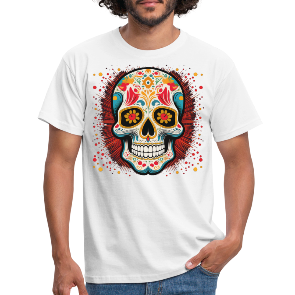 T-Shirt Mexico "Craneo Dos" - Weiß