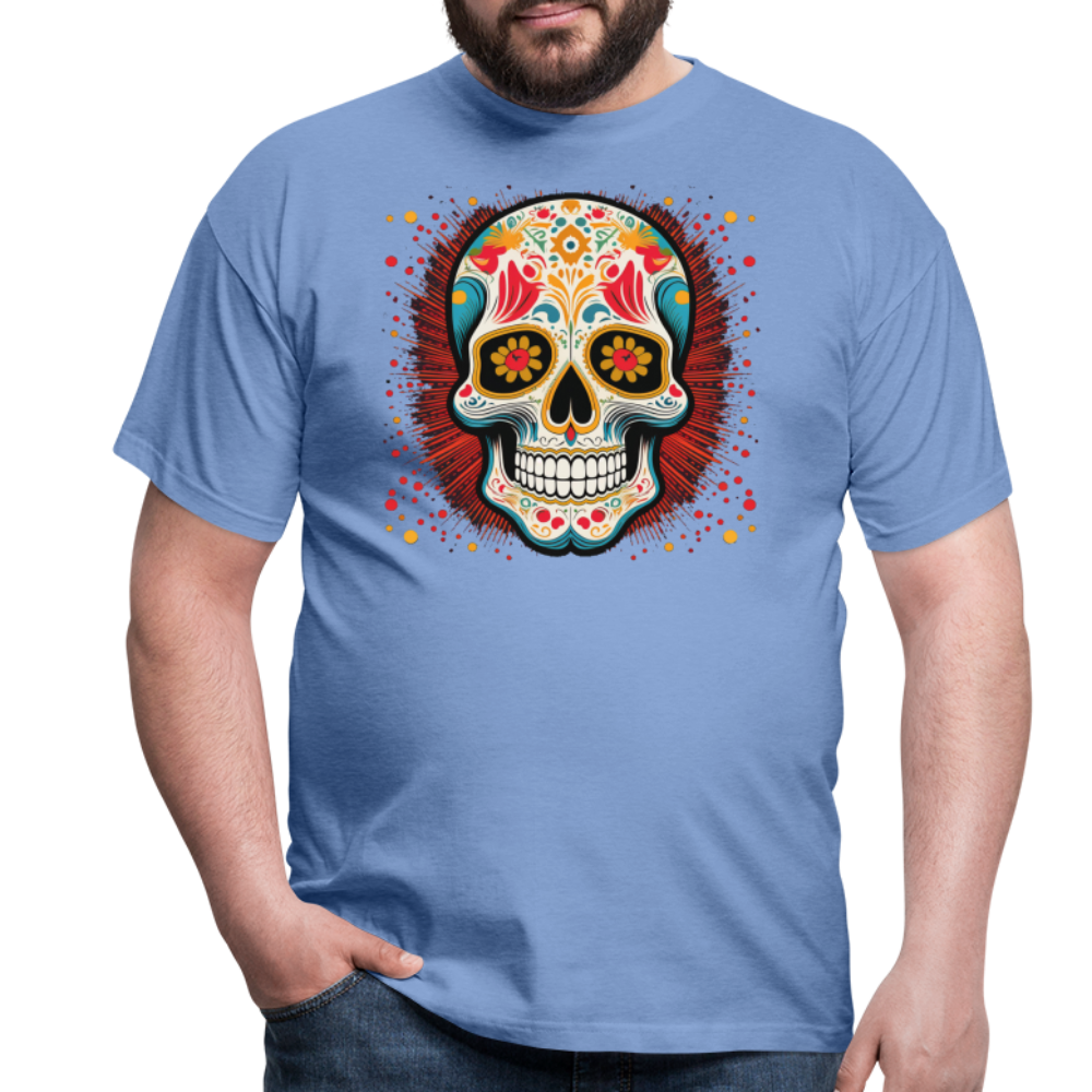 T-Shirt Mexico "Craneo Dos" - carolina blue