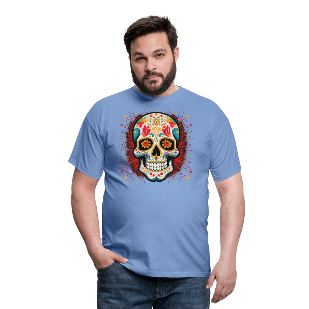T-Shirt Mexico "Craneo Dos" - carolina blue