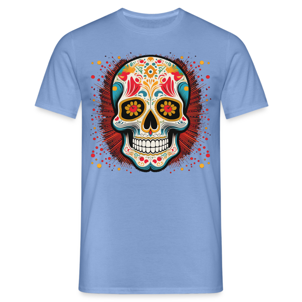 T-Shirt Mexico "Craneo Dos" - carolina blue