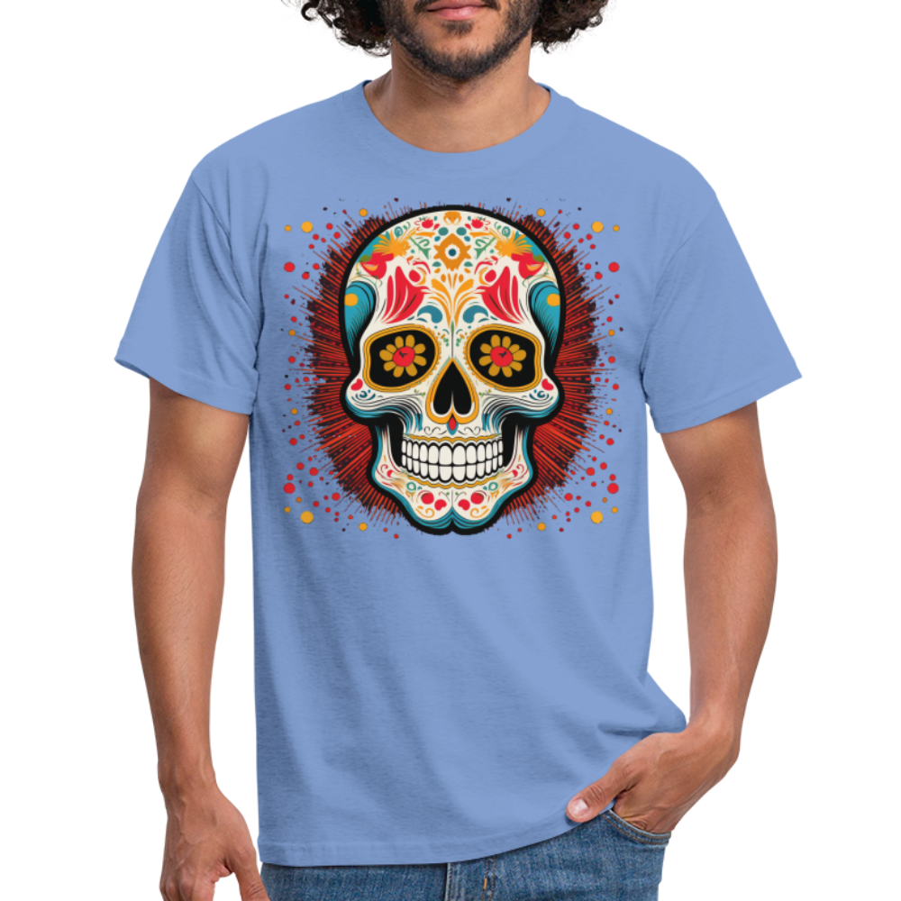 T-Shirt Mexico "Craneo Dos" - carolina blue