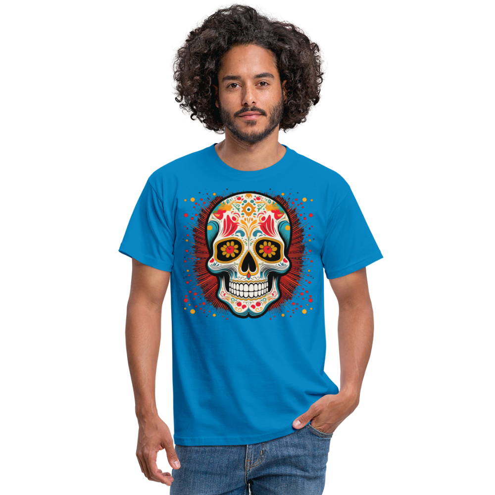T-Shirt Mexico "Craneo Dos" - Royalblau