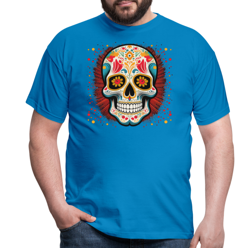 T-Shirt Mexico "Craneo Dos" - Royalblau