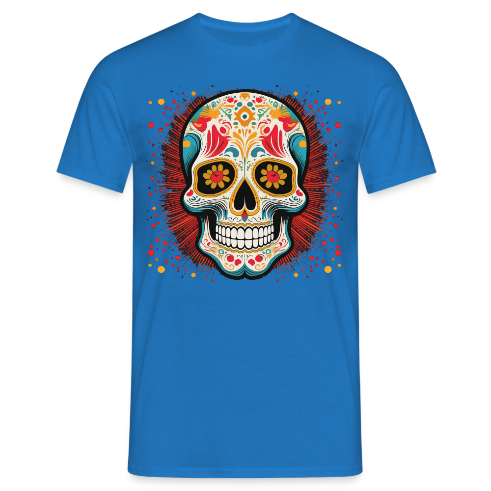 T-Shirt Mexico "Craneo Dos" - Royalblau