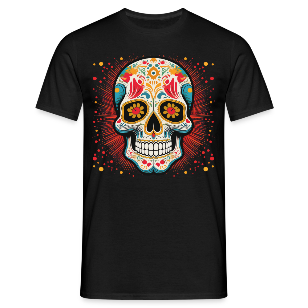 T-Shirt Mexico "Craneo Dos" - Schwarz