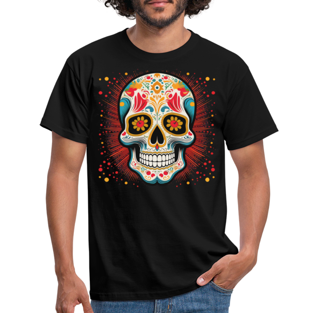 T-Shirt Mexico "Craneo Dos" - Schwarz