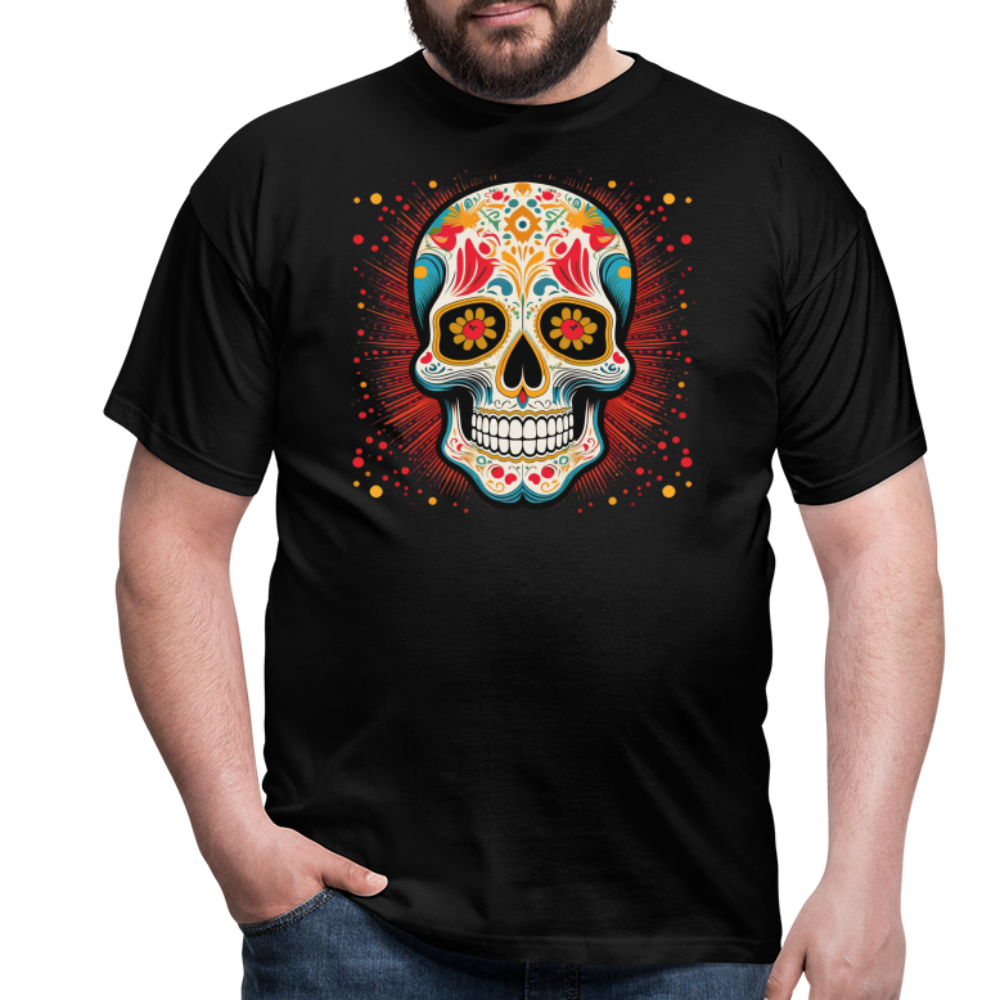 T-Shirt Mexico "Craneo Dos" - Schwarz