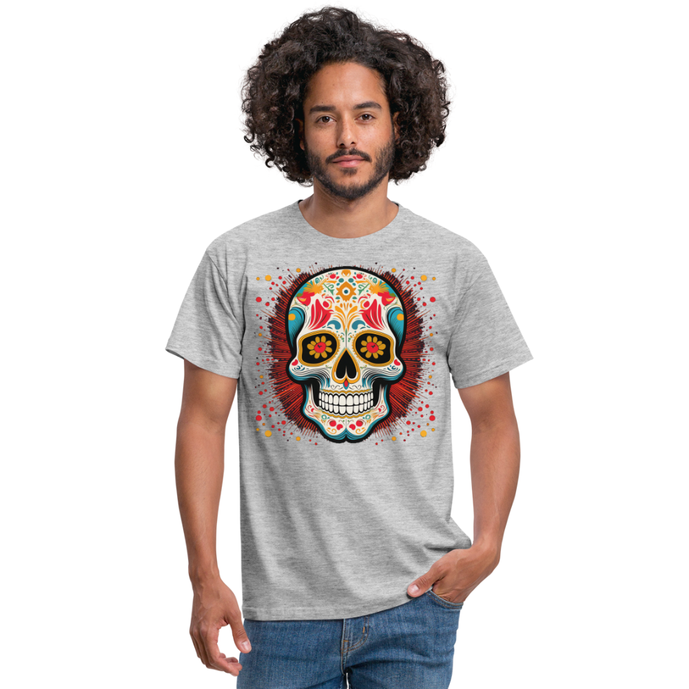 T-Shirt Mexico "Craneo Dos" - Grau meliert