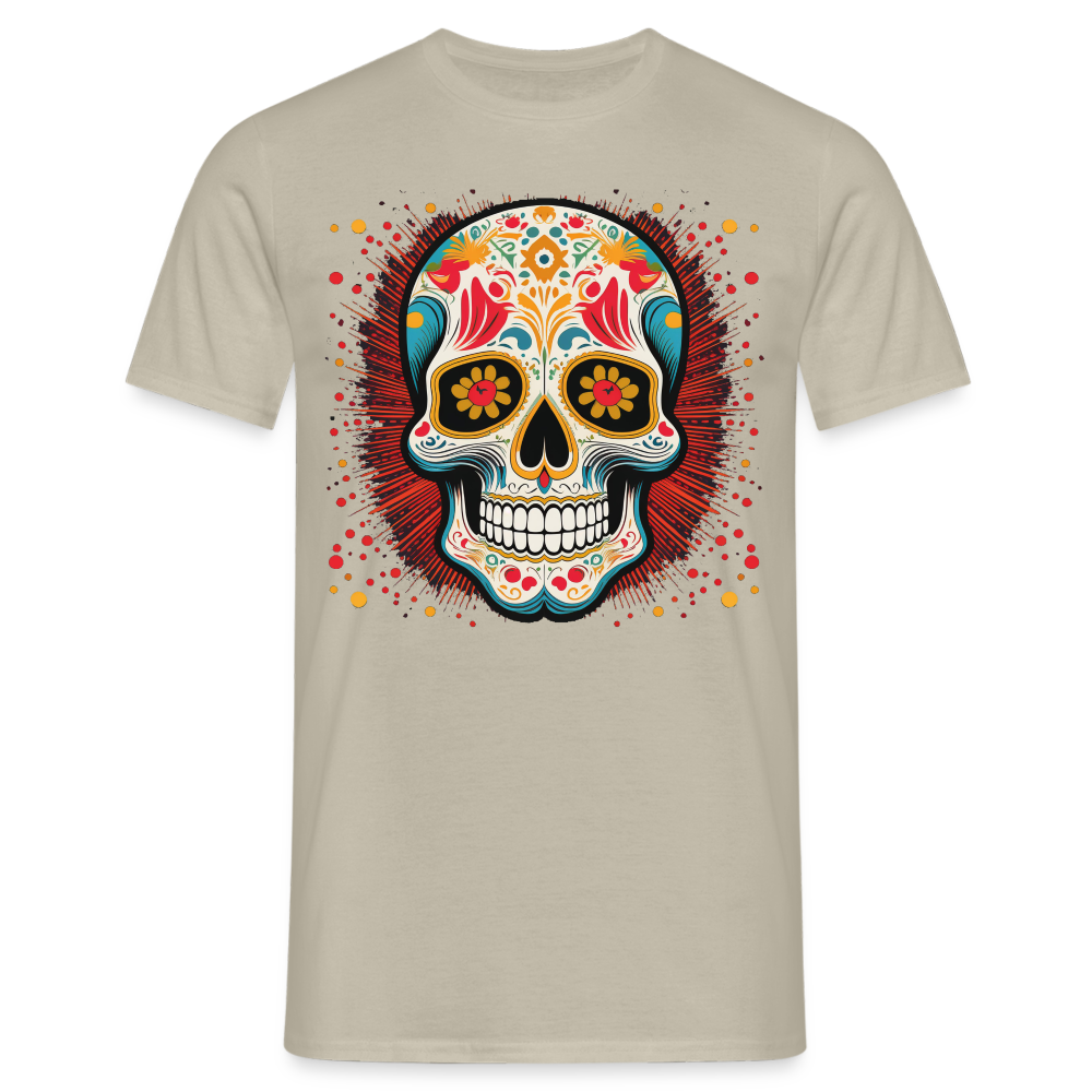 T-Shirt Mexico "Craneo Dos" - Sandbeige