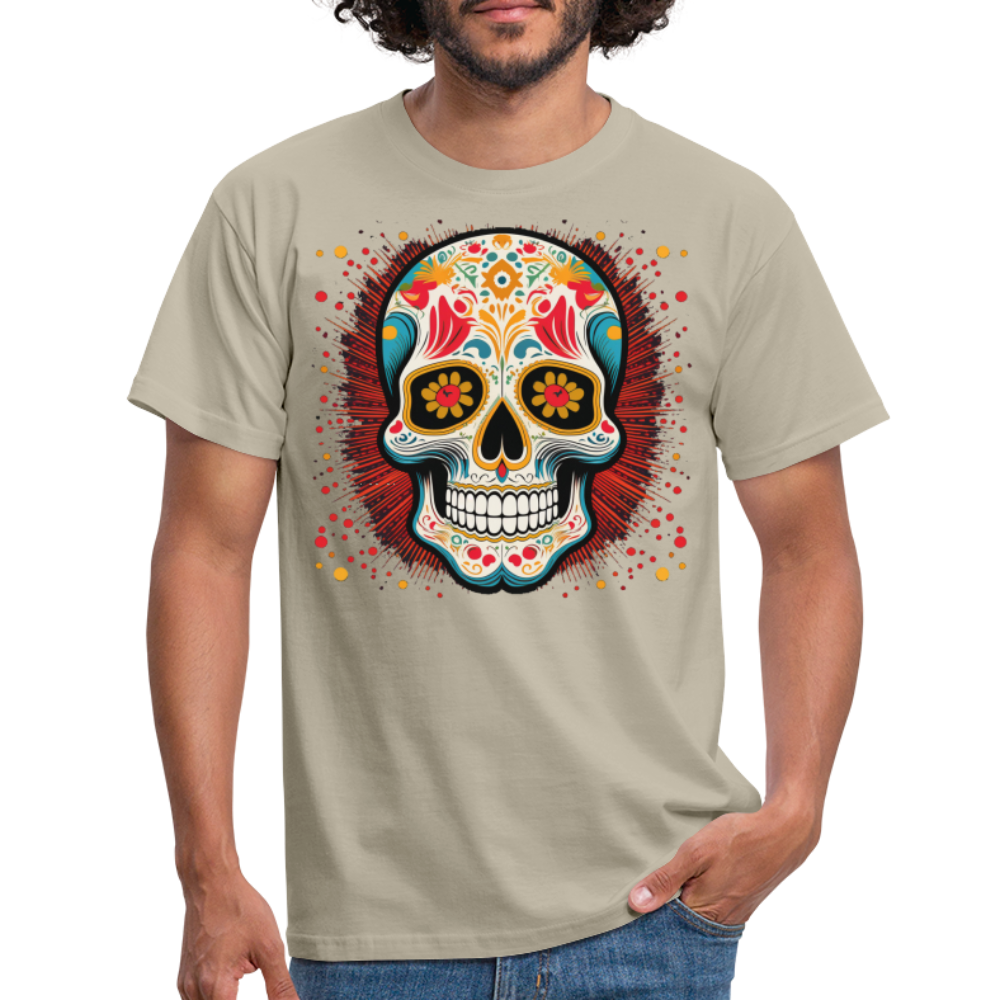 T-Shirt Mexico "Craneo Dos" - Sandbeige
