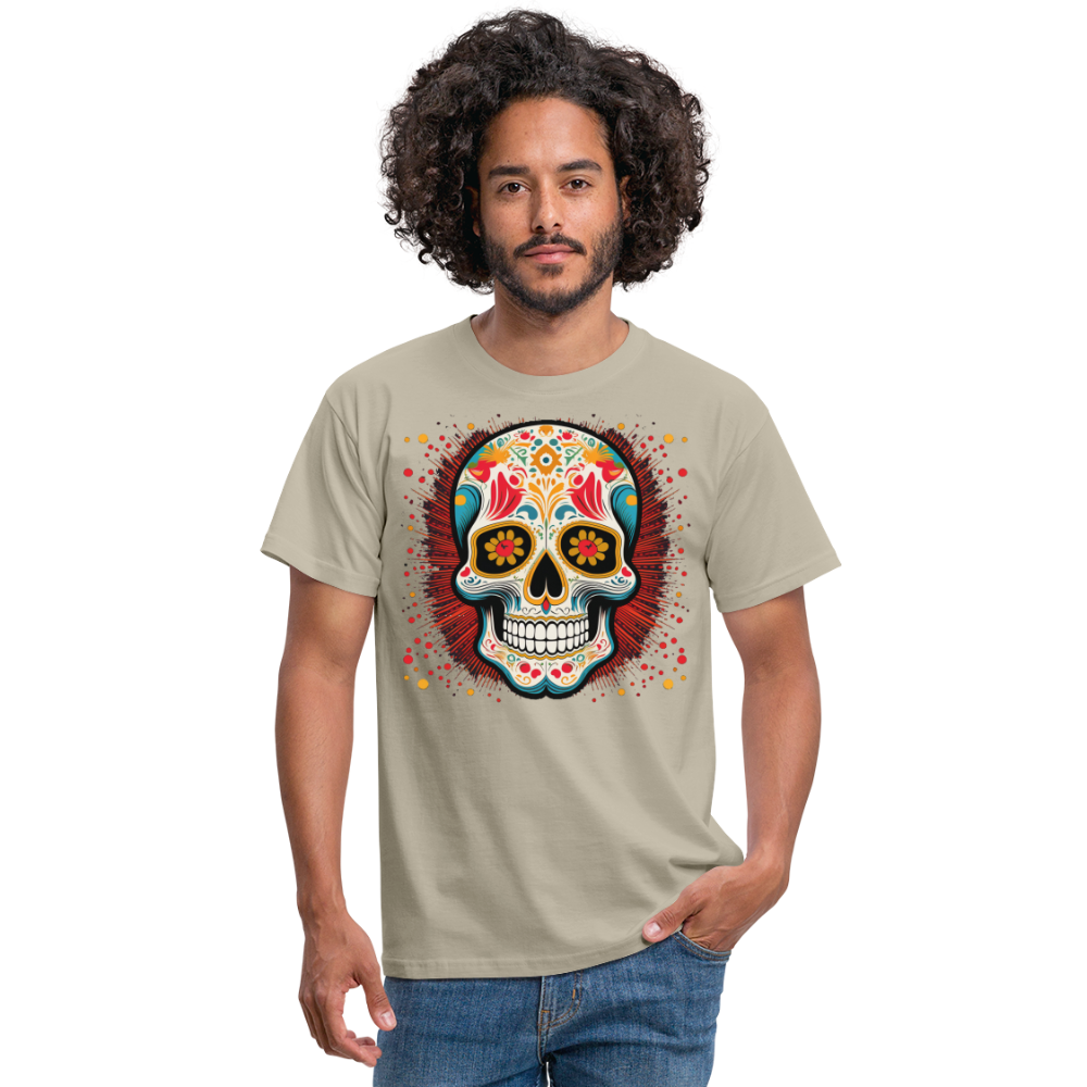 T-Shirt Mexico "Craneo Dos" - Sandbeige