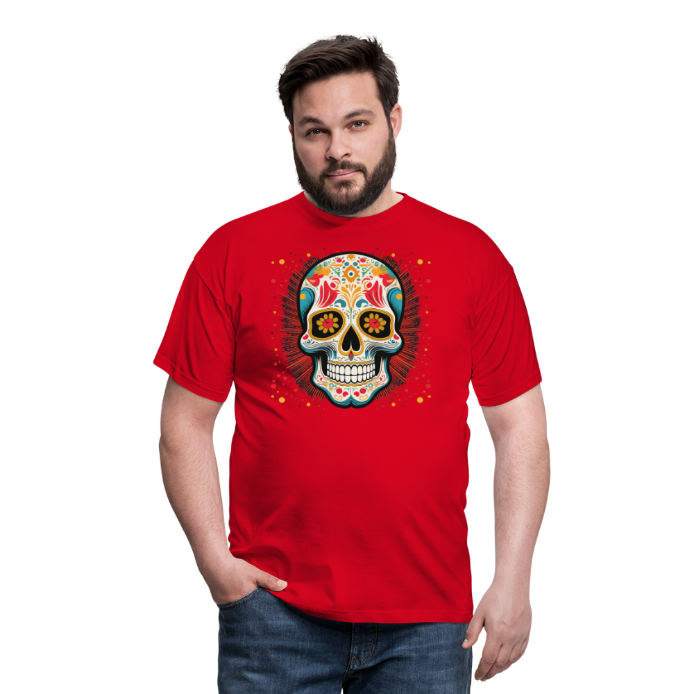 T-Shirt Mexico "Craneo Dos" - Rot