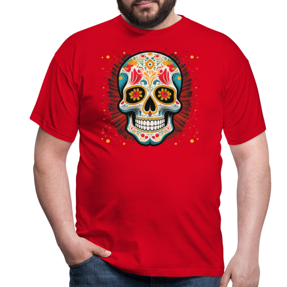 T-Shirt Mexico "Craneo Dos" - Rot