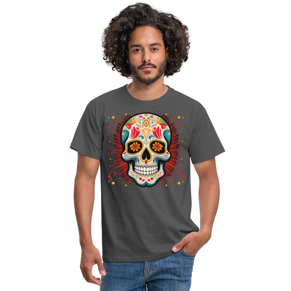 T-Shirt Mexico "Craneo Dos" - Anthrazit