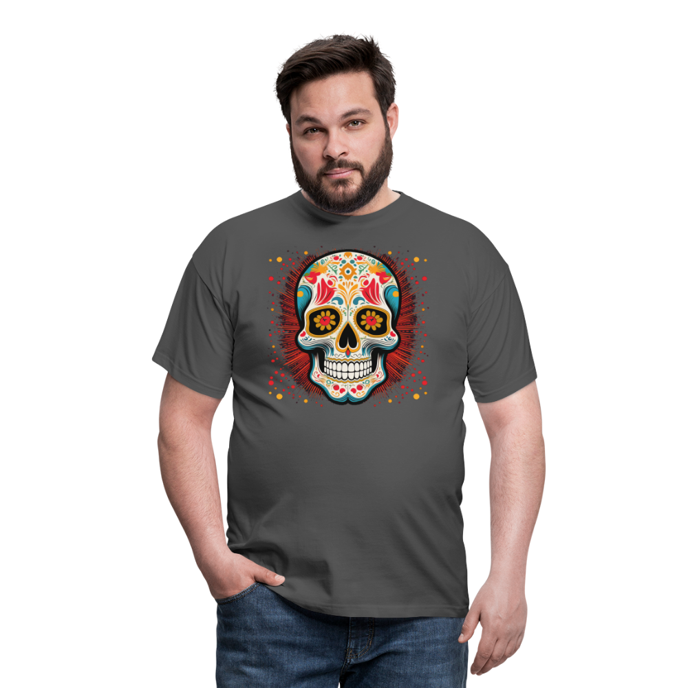 T-Shirt Mexico "Craneo Dos" - Anthrazit
