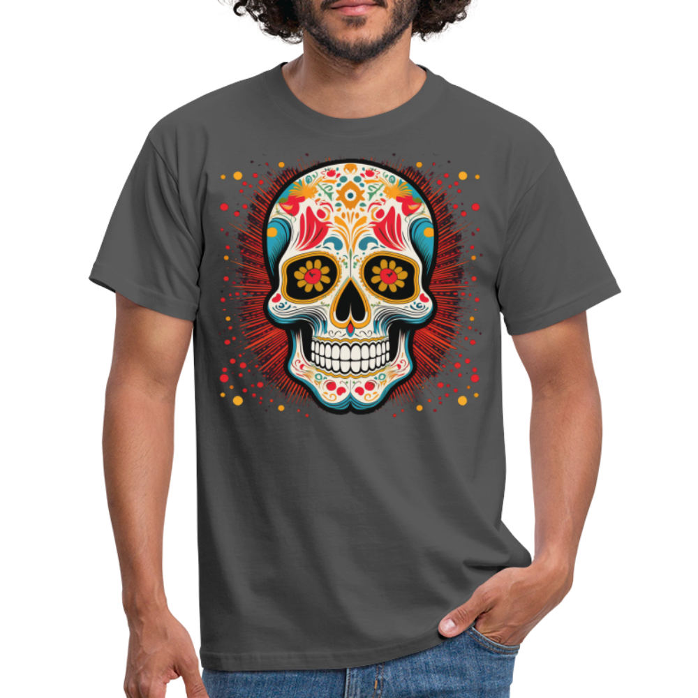 T-Shirt Mexico "Craneo Dos" - Anthrazit